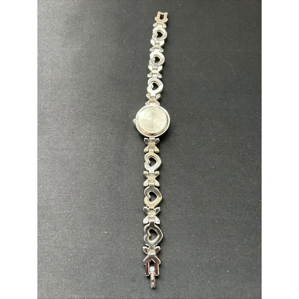 Silver Tone XO Link Band Women’s Quartz Watch